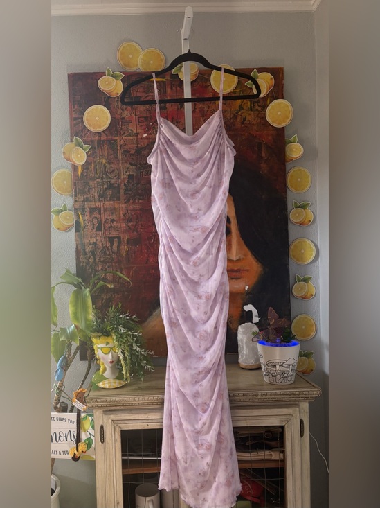 SHEIN Dresses & Skirts - 🇺🇸Lilac Floral Cowl Neck Dress Size L